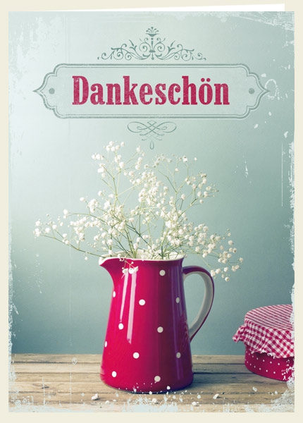 Faltkarte - Dankeschön (Blumen)