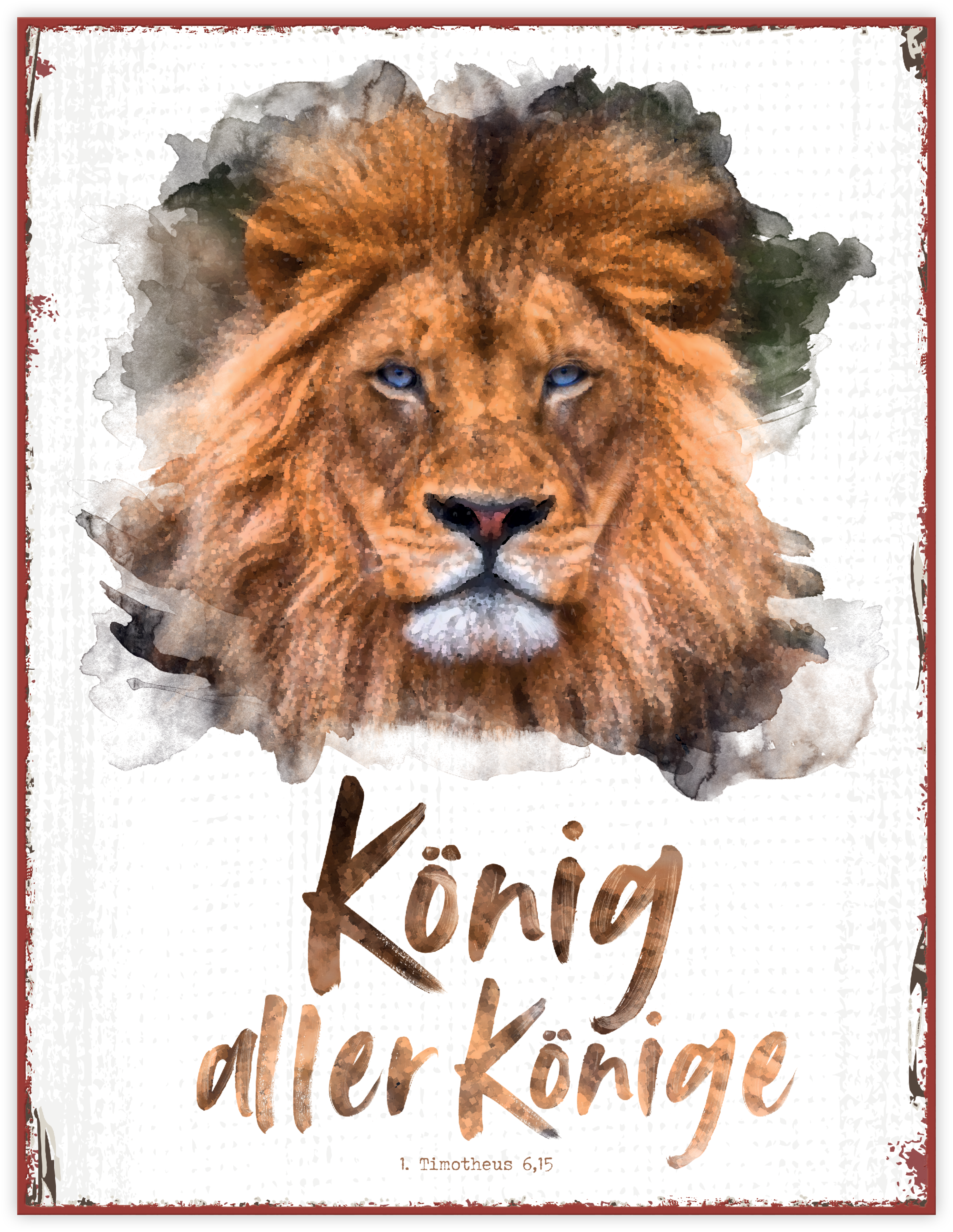 Metallschild groß – König aller Könige Metallschild groß - König aller Könige