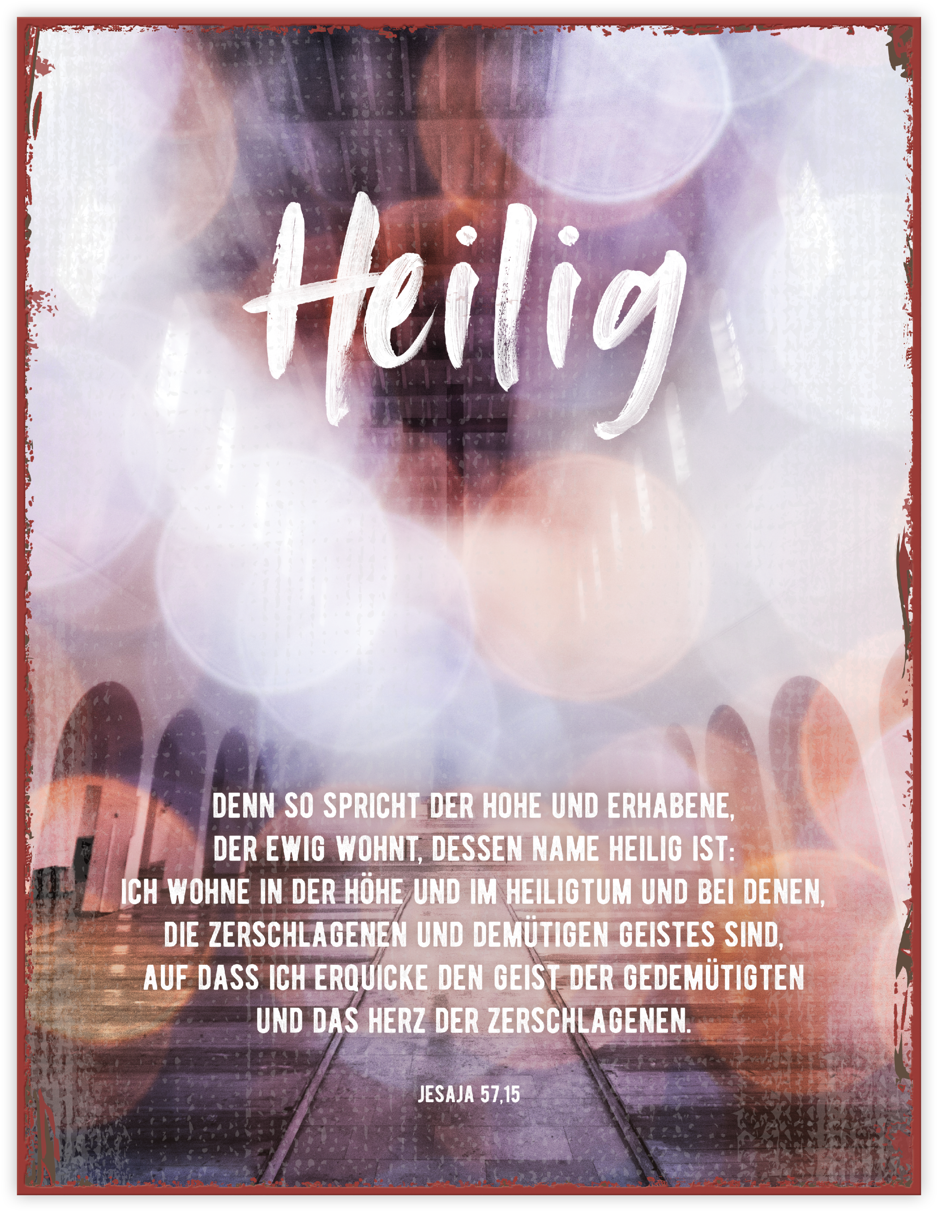 Metallschild groß – Heilig Metallschild groß - Heilig