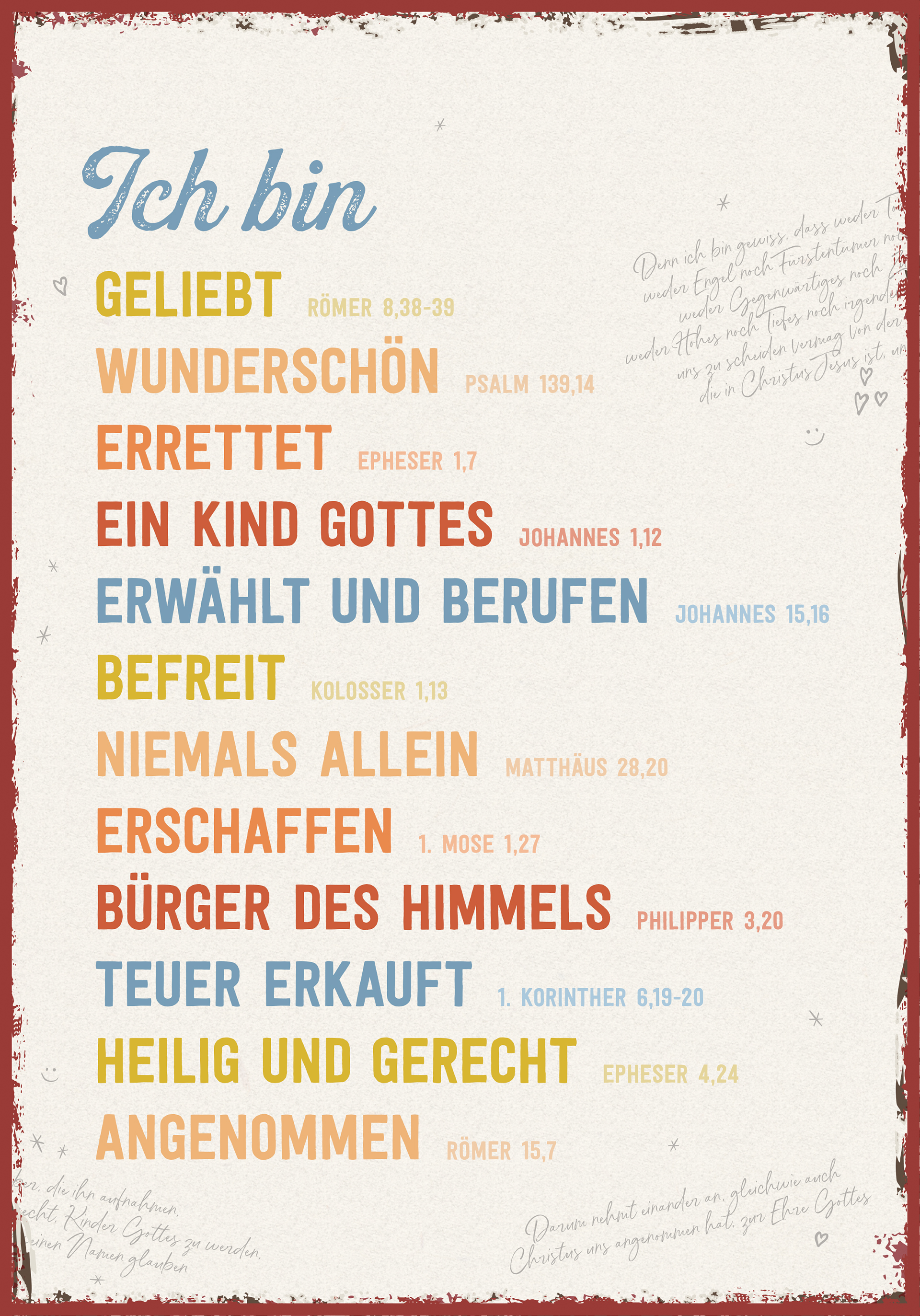 Metallschild klein - Identität