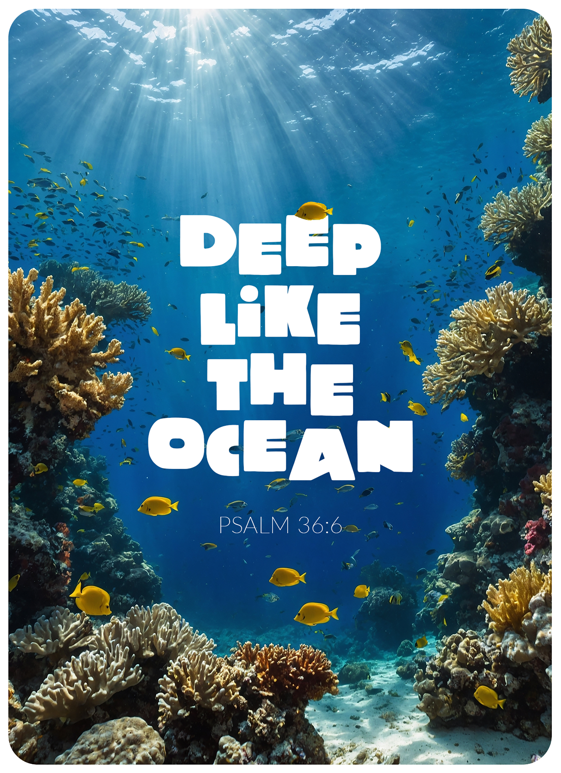 XL-Postkarte Big Blessing - Deep like the ocean