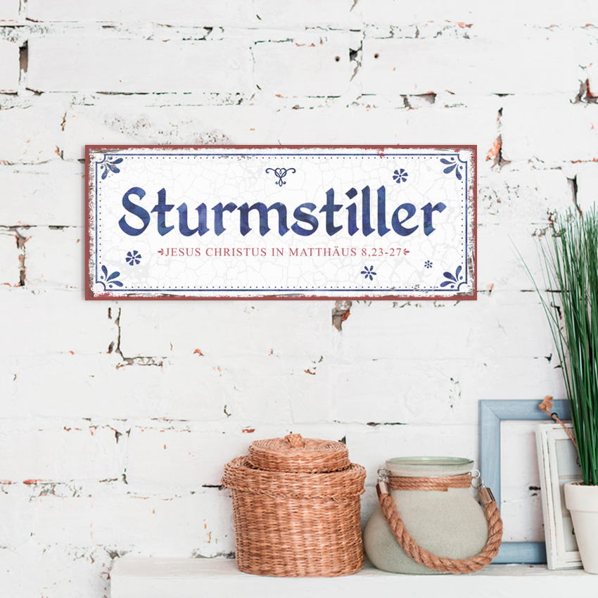 Metallschild lang - Sturmstiller