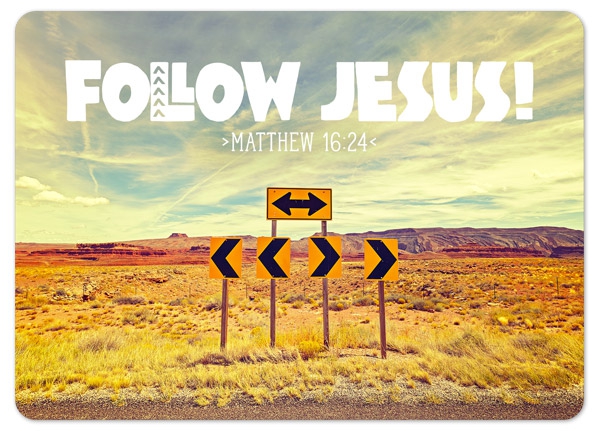 XL-Postkarte Big Blessing - Follow Jesus