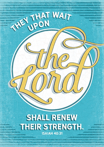 Postkarte - Wait upon the Lord Postkarte - Wait upon the Lord