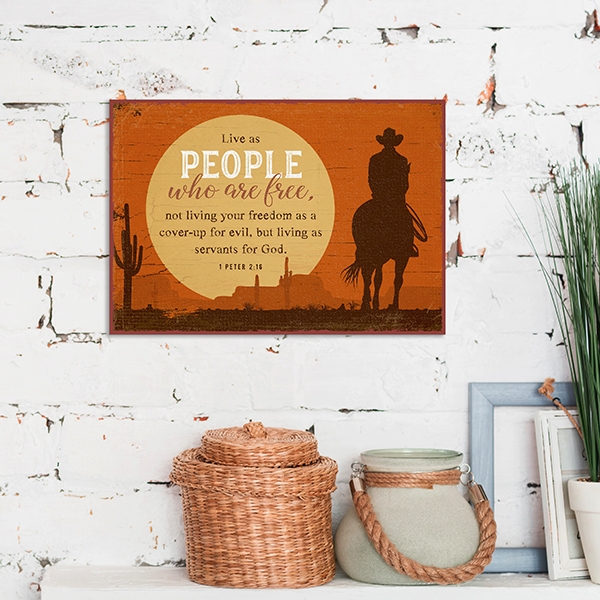 Metallschild klein - Live as people Metallschild klein - Live as people