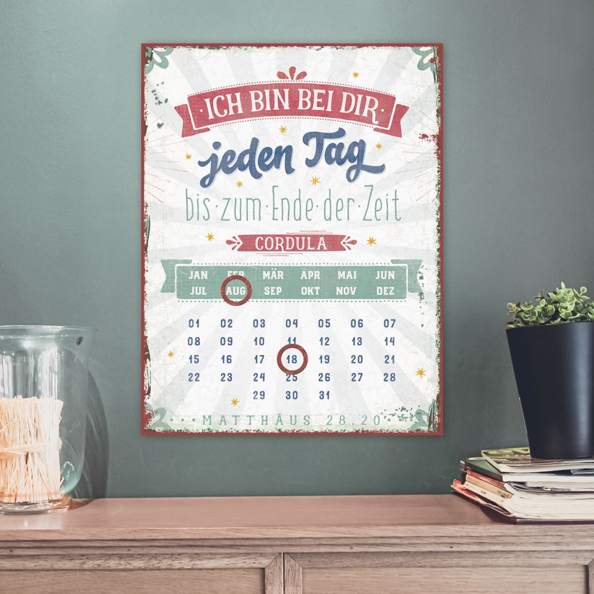 Persönlicher Magnetkalender - Jeden Tag Persönlicher Magnetkalender - Jeden Tag