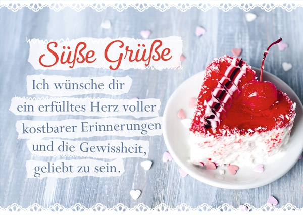 Postkarte - Süße Grüße Postkarte - Süße Grüße