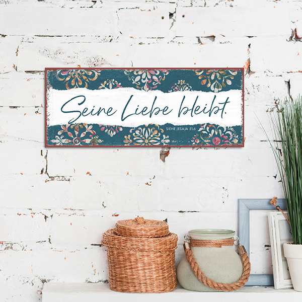 Metallschild lang - Seine Liebe Metallschild lang - Seine Liebe