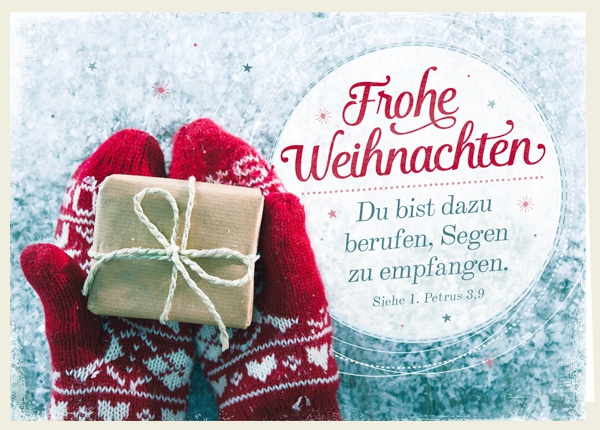 Faltkarte - Frohe Weihnachten - Berufen