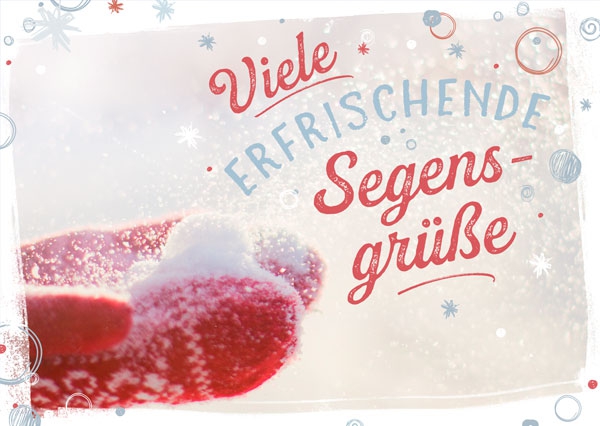 Postkarte - Erfrischende Segensgrüße Postkarte - Erfrischende Segensgrüße