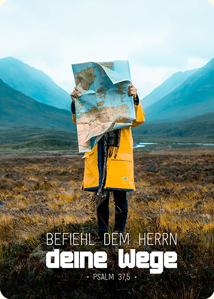XL-Postkarte Big Blessing - Befiehl dem Herrn (Landkarte) XL-Postkarte Big Blessing - Befiehl dem Herrn (Landkarte)