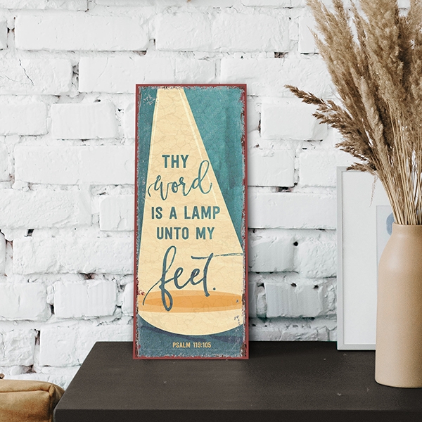 Metallschild lang - Thy word Metallschild lang - Thy word