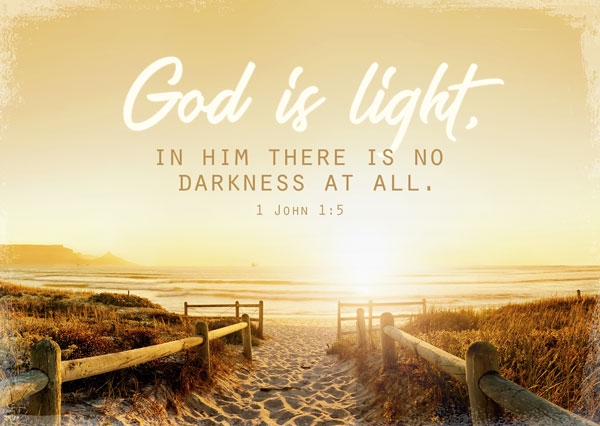 Postkarte - God is light Postkarte - God is light