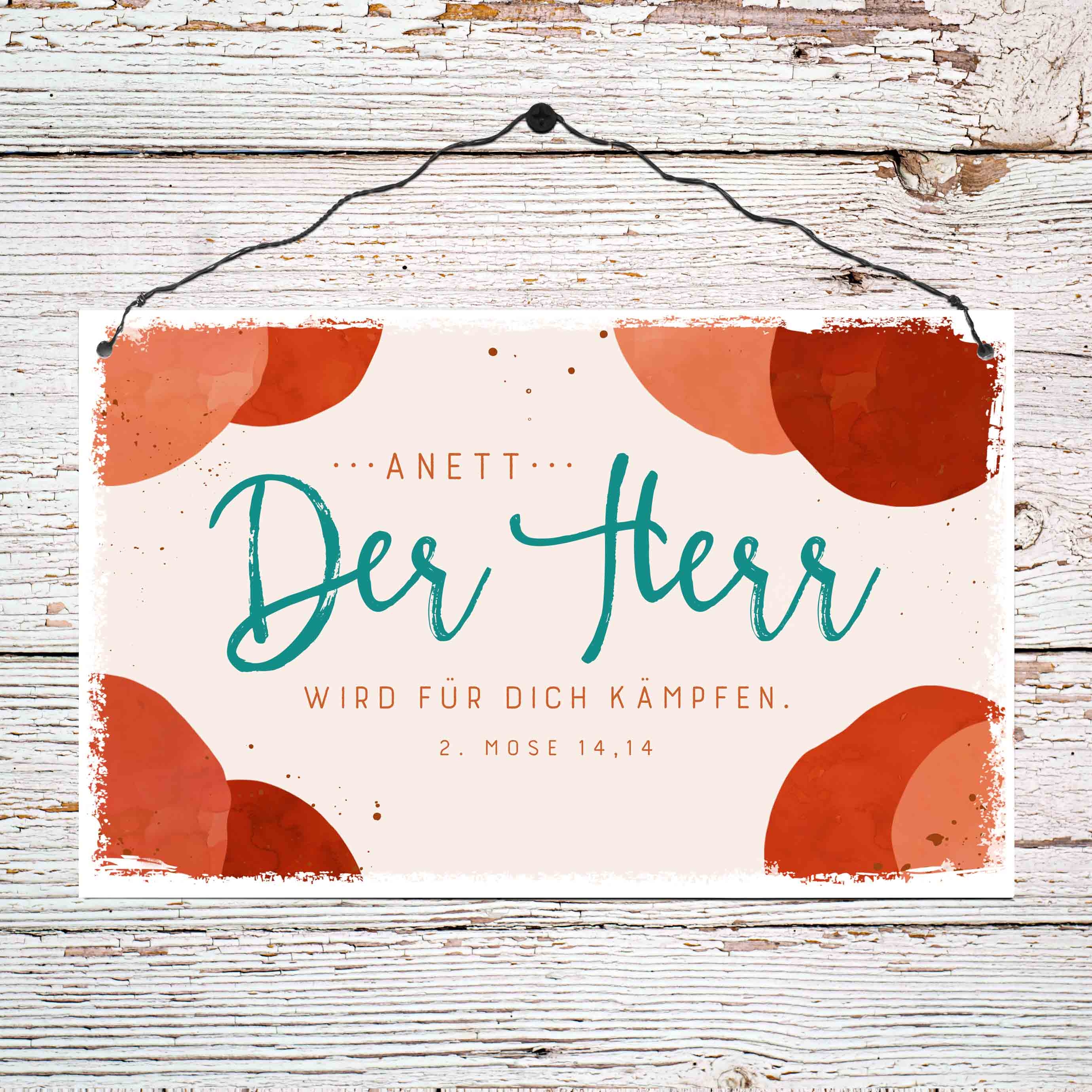 Persönliches Holzschild groß - Für dich kämpfen Persönliches Holzschild groß - Für dich kämpfen