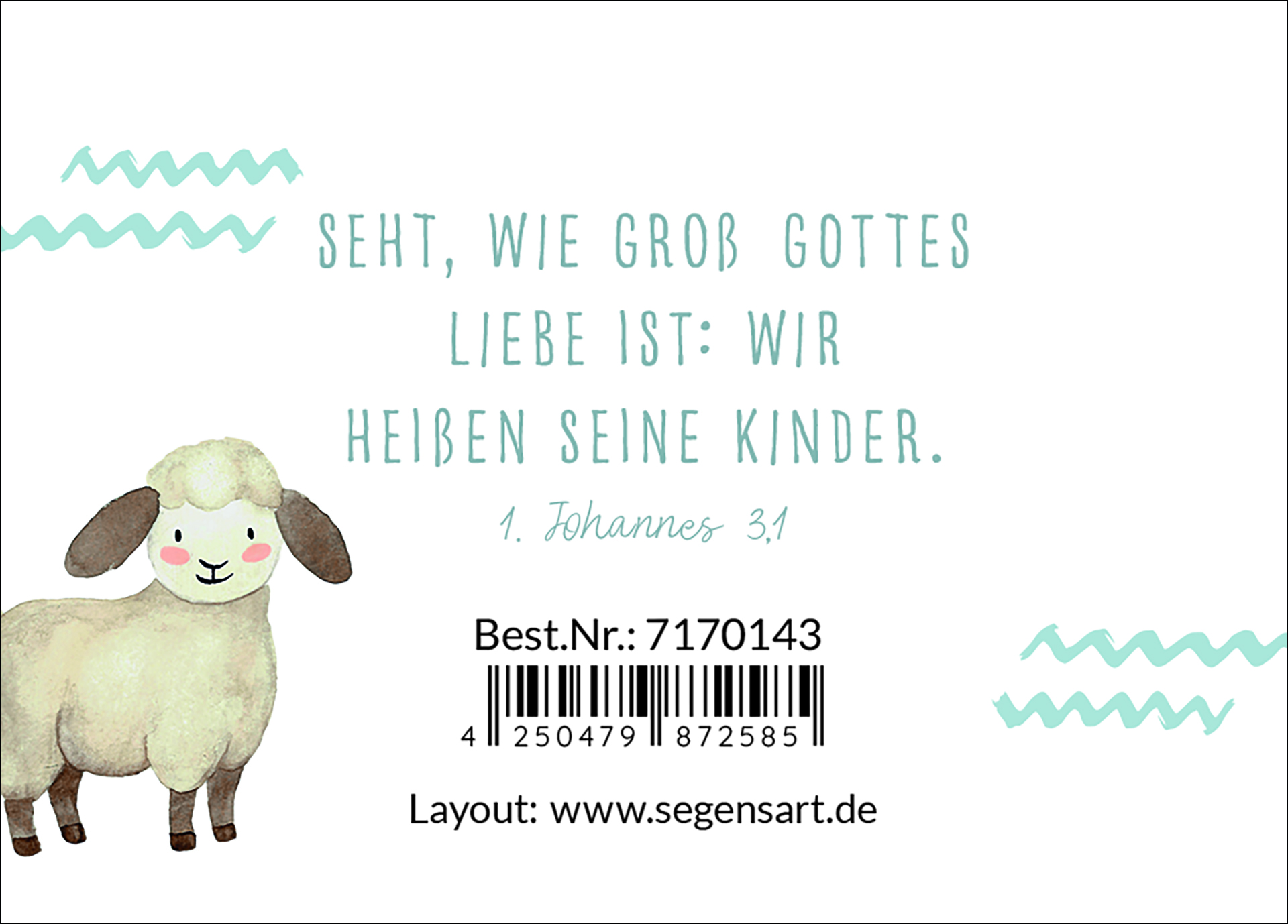 Magnet für Kinder - Ich bin ein Kind Gottes - Affirmation