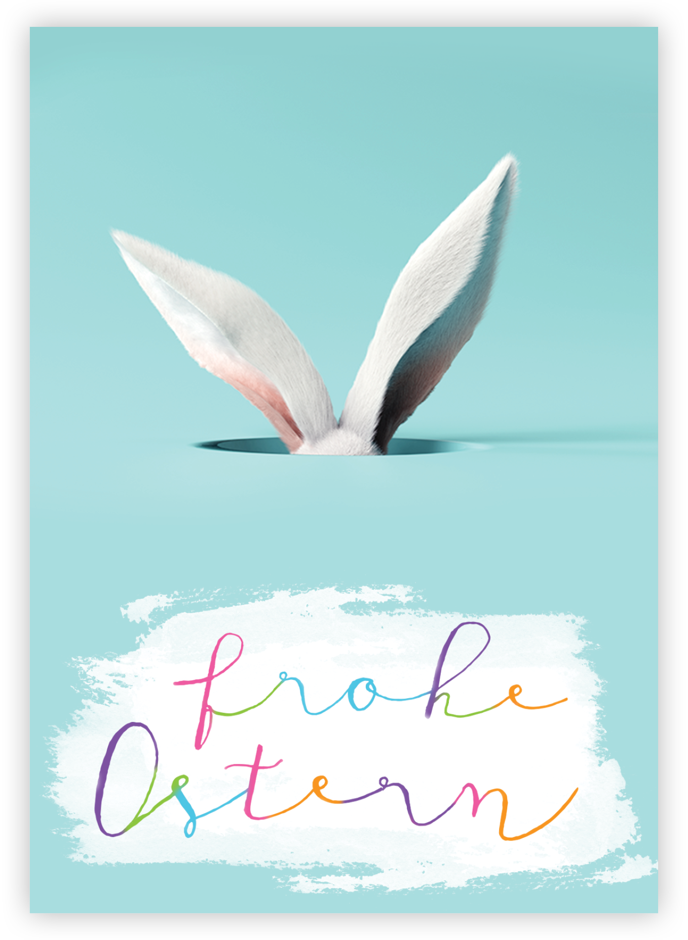 Postkarte – Frohe Ostern (Hasenohren) Postkarte - Frohe Ostern (Hasenohren)