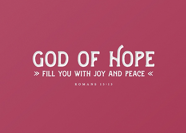 Craft Card - God of hope Craft Card - God of hope