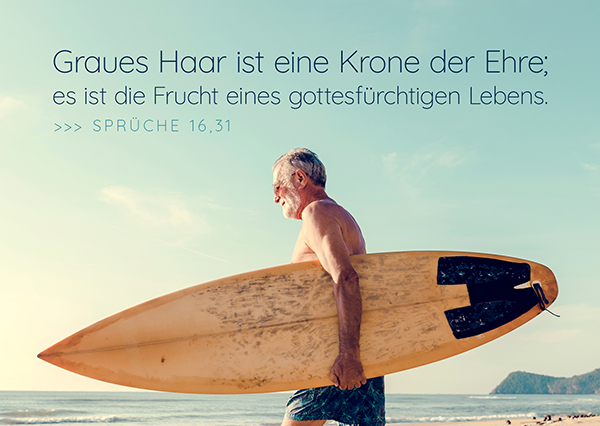 Postkarte – Graues Haar Postkarte - Graues Haar