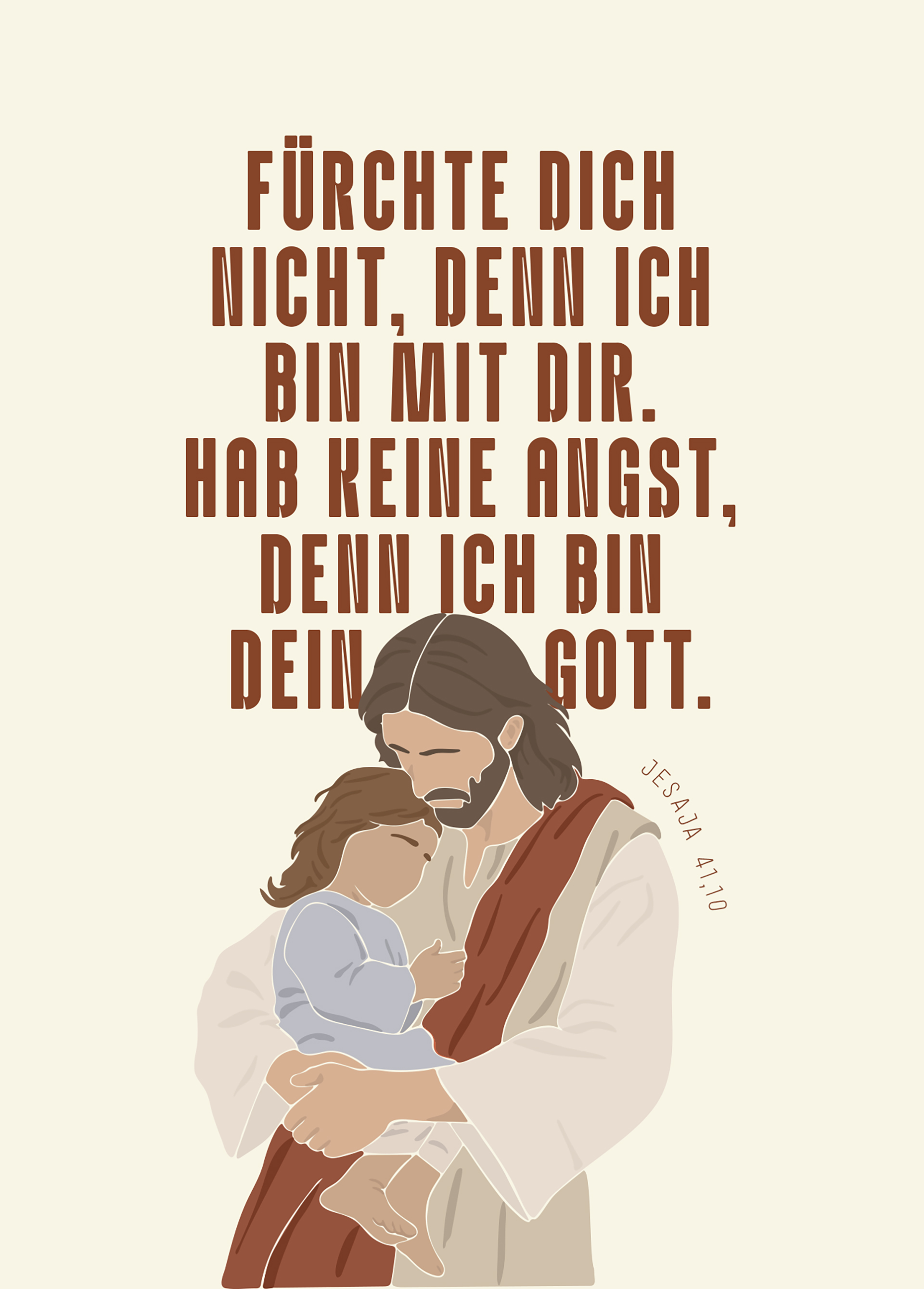 Postkarte - Jahreslosung 2027 - Fürchte dich nicht - geborgen