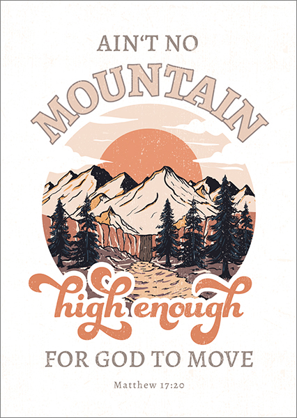 Postkarte - No Mountain high enough Postkarte - No Mountain high enough