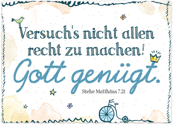 XL-Postkarte Big Blessing - Gott genügt XL-Postkarte Big Blessing - Gott genügt