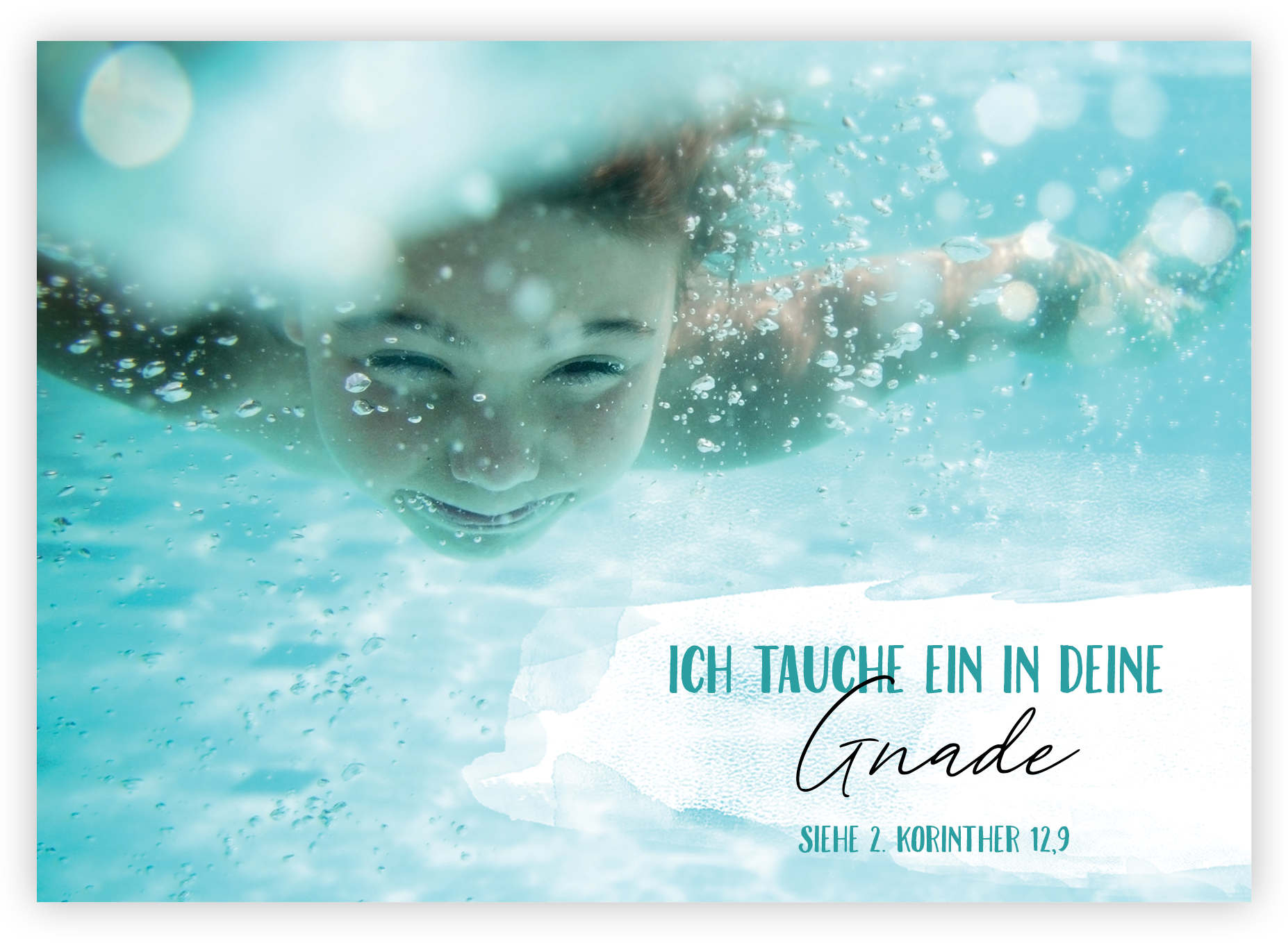Postkarte – Ich tauche ein in deine Gnade Postkarte - Ich tauche ein in deine Gnade