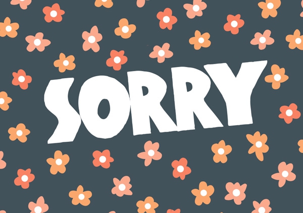 Mini - Sorry (Blumenmuster) Mini - Sorry (Blumenmuster)