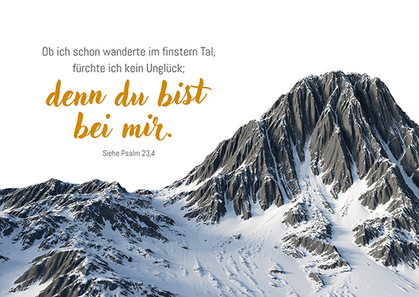 Postkarte - Ob ich schon wanderte Postkarte - Ob ich schon wanderte