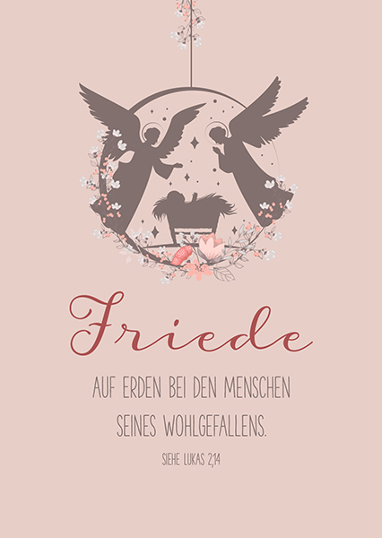 Postkarte - Friede auf Erden (Engel) Postkarte - Friede auf Erden (Engel)