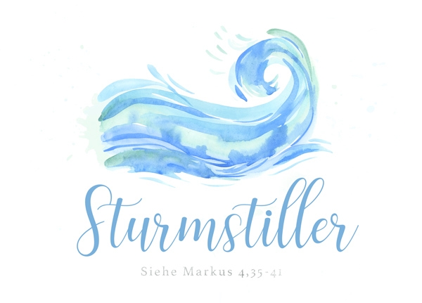 XL-Postkarte Big Blessing Silber - Sturmstiller (Welle) XL-Postkarte Big Blessing Silber - Sturmstiller (Welle)