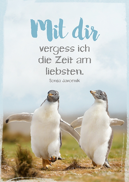 Postkarte - Mit dir