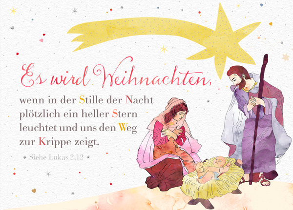 XL-Postkarte Big Blessing Silber - Es wird Weihnachten XL-Postkarte Big Blessing Silber - Es wird Weihnachten