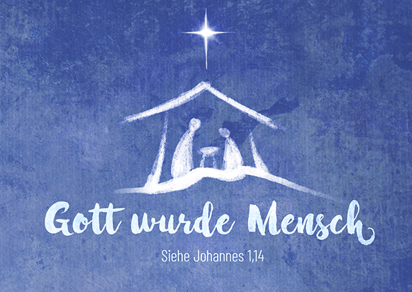 Postkarte - Gott wurde Mensch Postkarte - Gott wurde Mensch