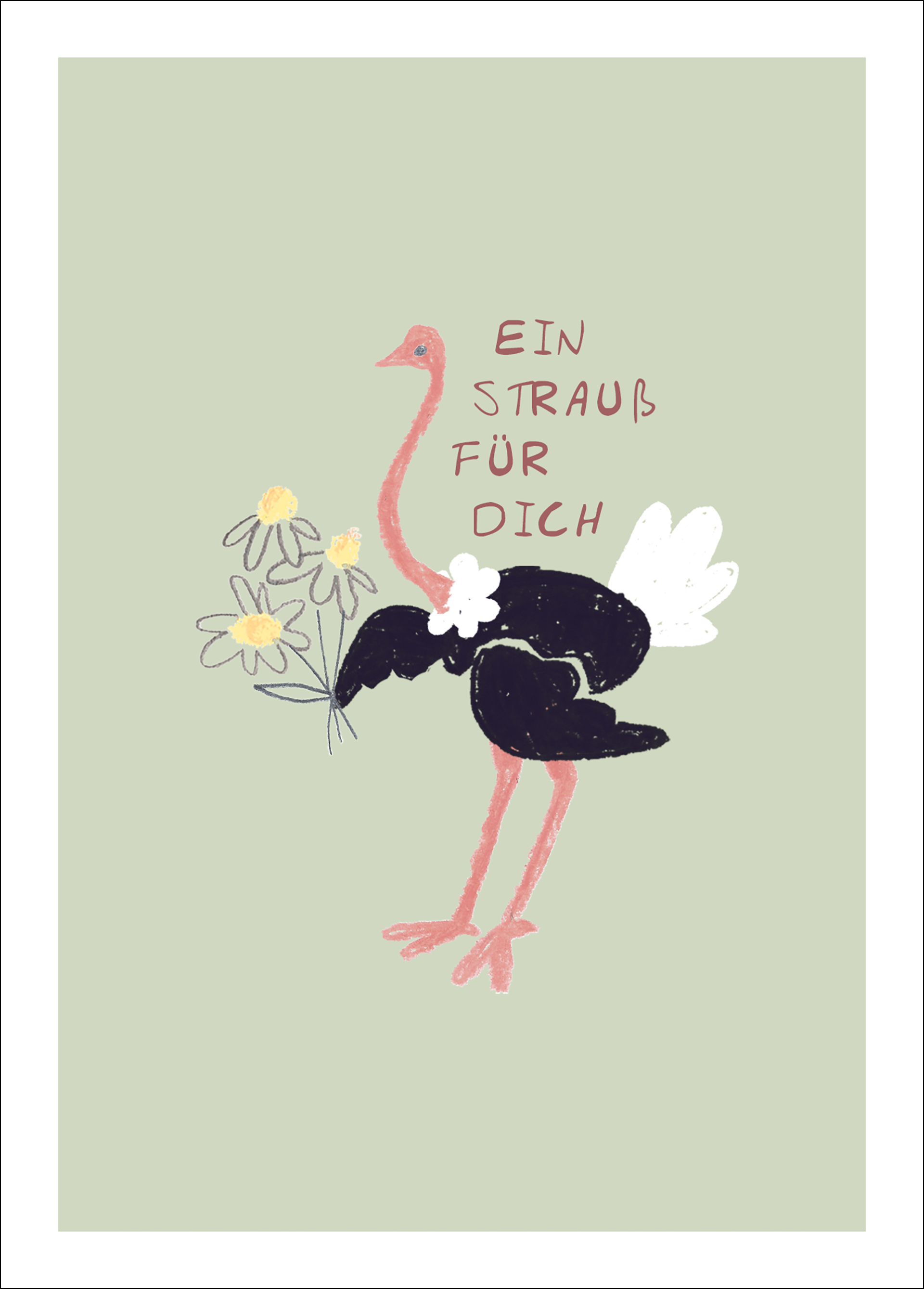 Postkarte - Ein Strauß für Dich