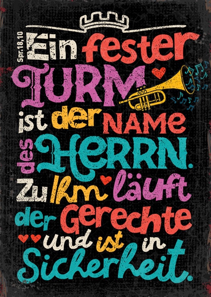 Postkarte - Ein fester Turm