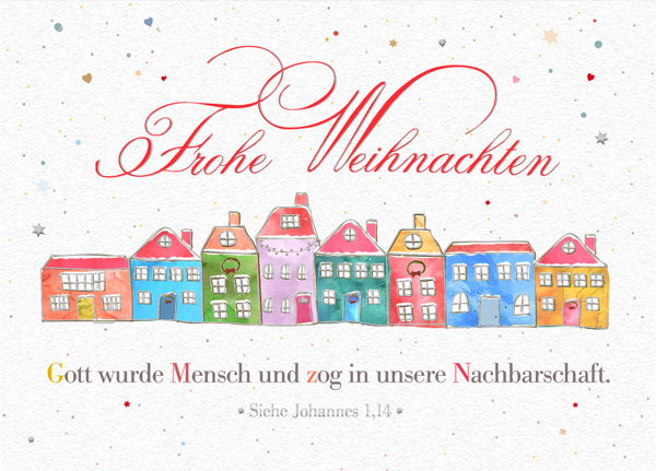 XL-Postkarte Big Blessing Silber - Unsere Nachbarschaft XL-Postkarte Big Blessing Silber - Unsere Nachbarschaft