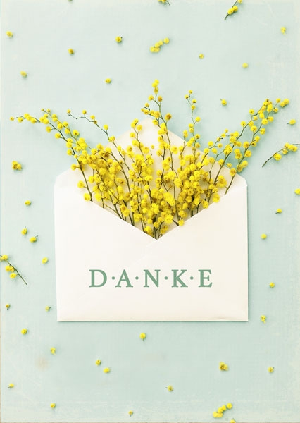 Postkarte - Danke (Kuvert) Postkarte - Danke (Kuvert)