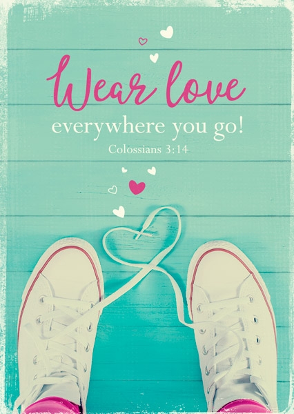 Postkarte - Wear love (Schuhe) Postkarte - Wear love (Schuhe)