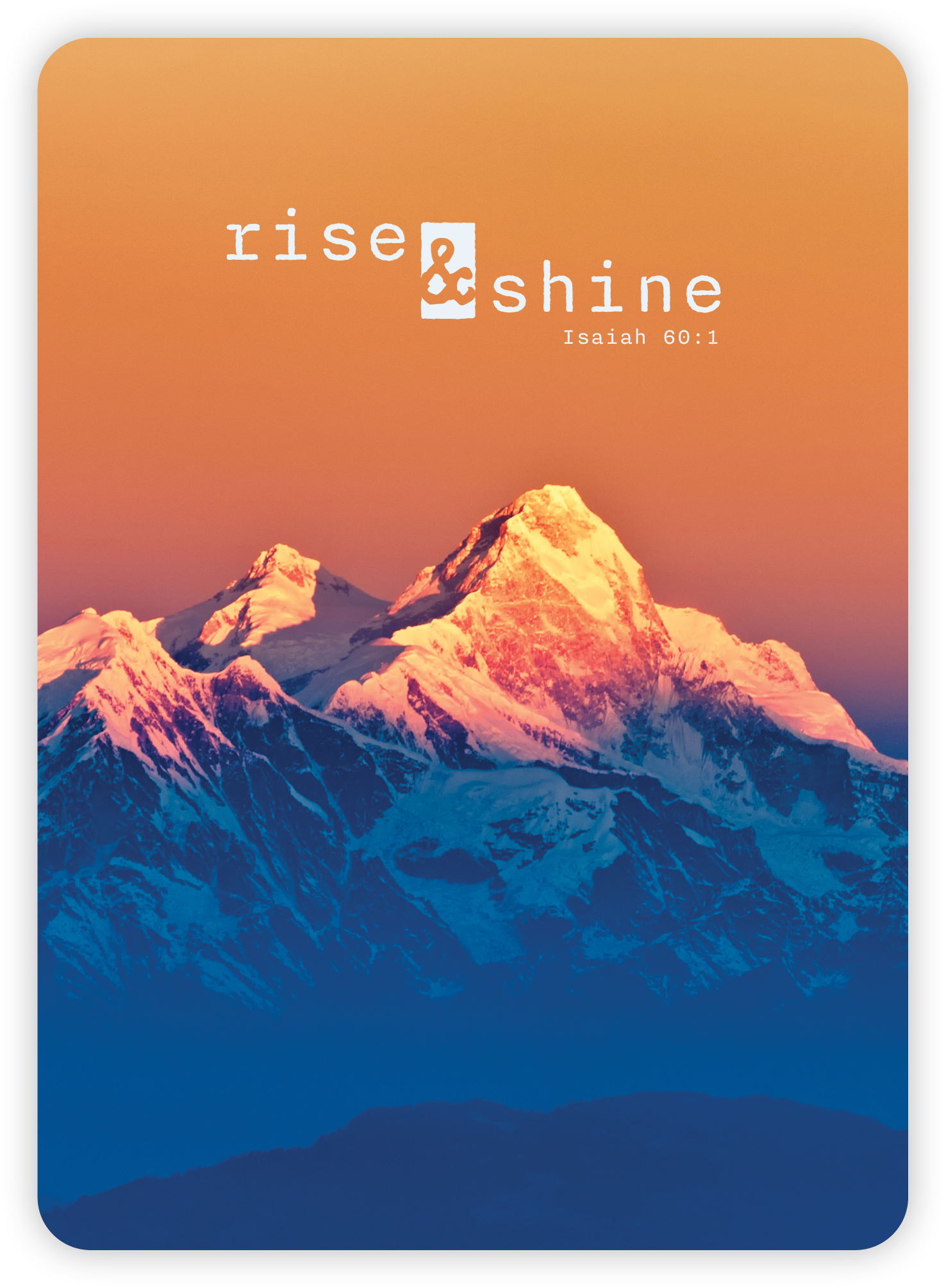 XL-Postkarte Big Blessing – Rise & Shine (Berge) XL-Postkarte Big Blessing - Rise & Shine (Berge)