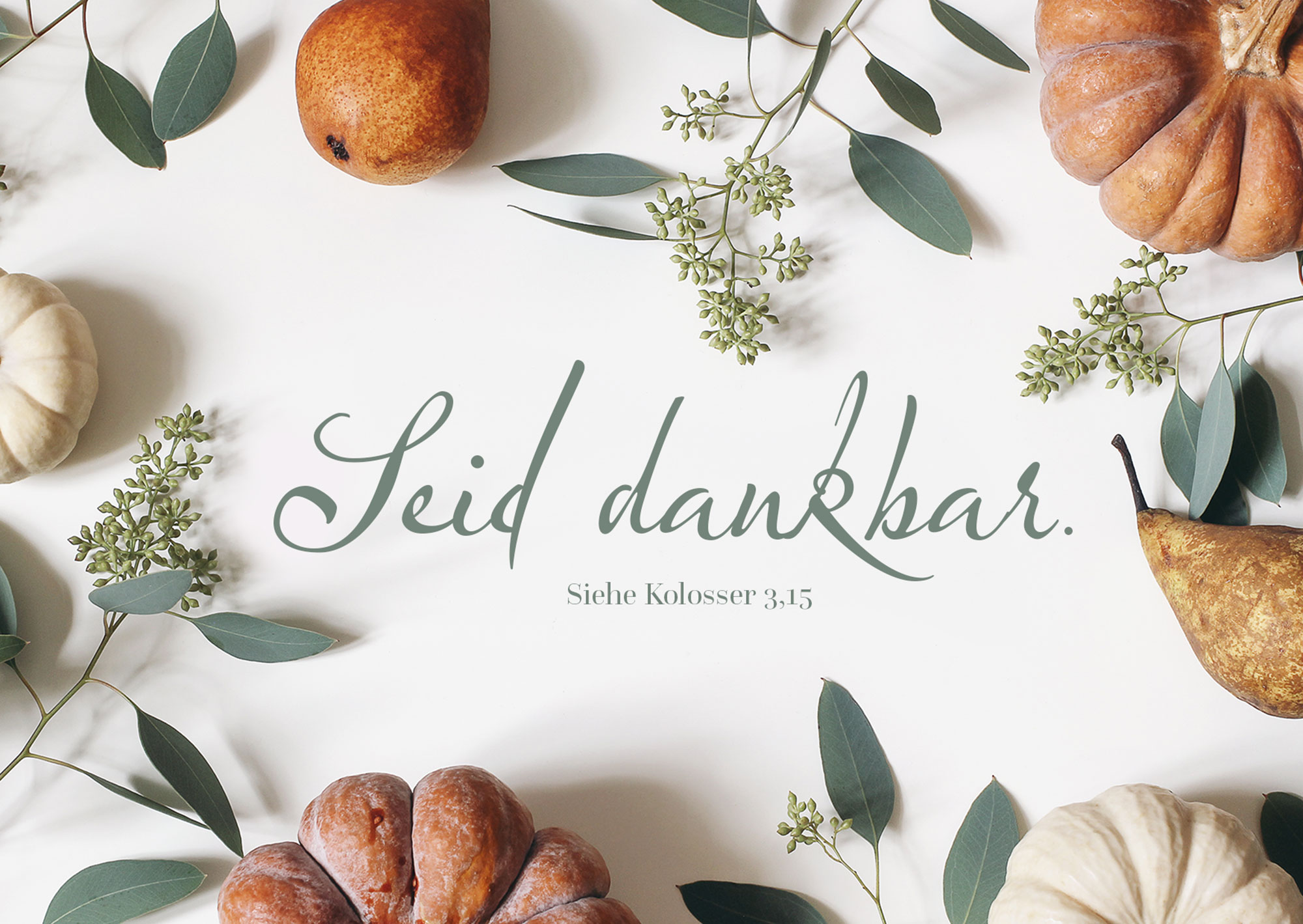 Postkarte – Seid dankbar Postkarte - Seid dankbar