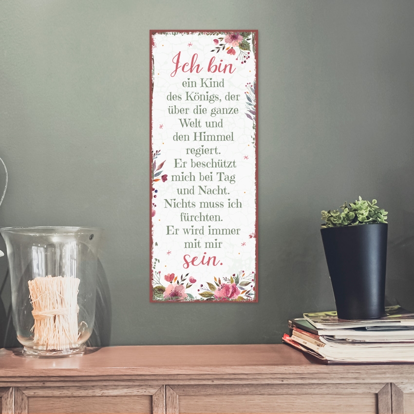 Metallschild lang - Ich bin ein Kind Metallschild lang - Ich bin ein Kind