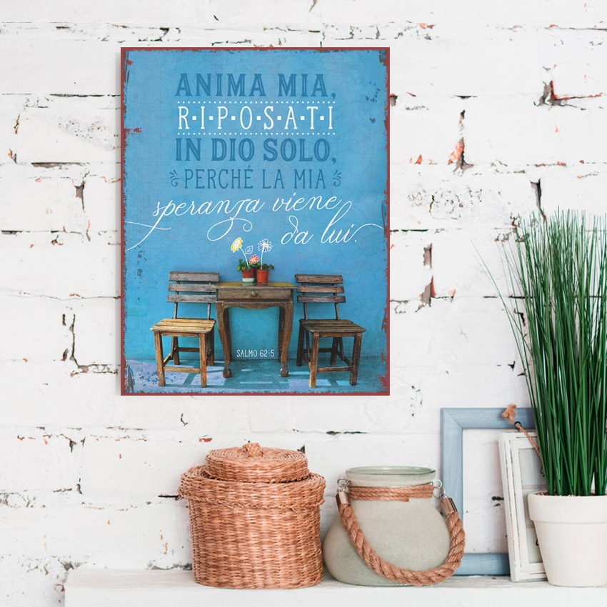 Metallschild groß - Anima mia Metallschild groß - Anima mia