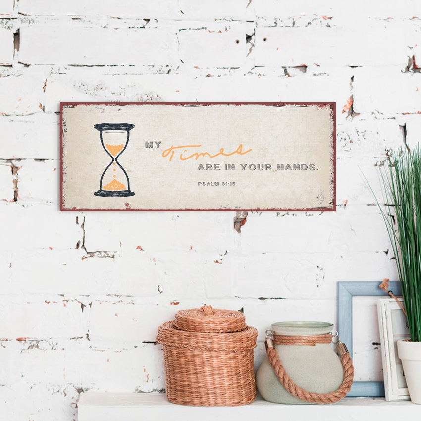 Metallschild lang - My times Metallschild lang - My times