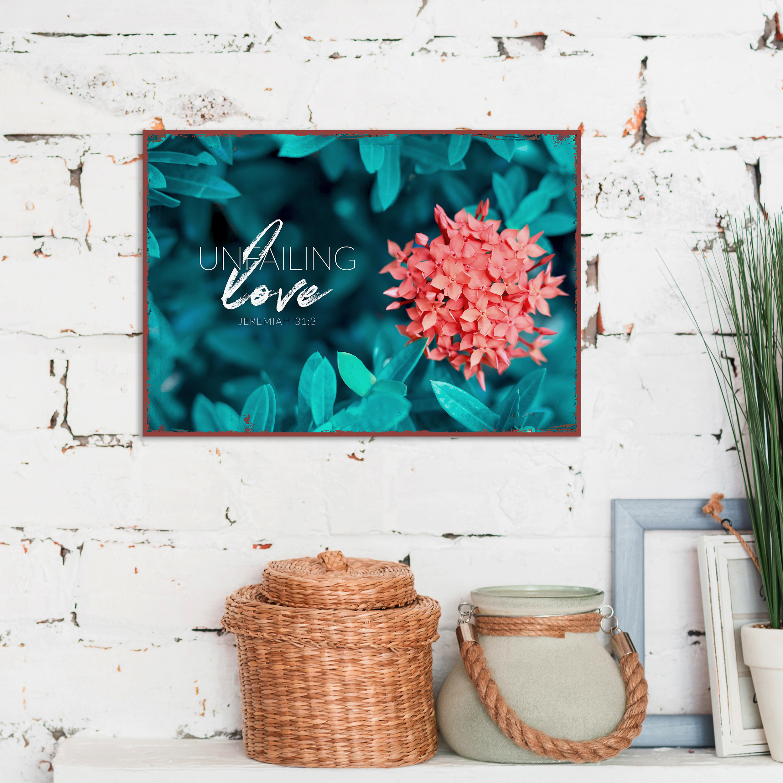 Metallschild klein - Unfailing love Metallschild klein - Unfailing love