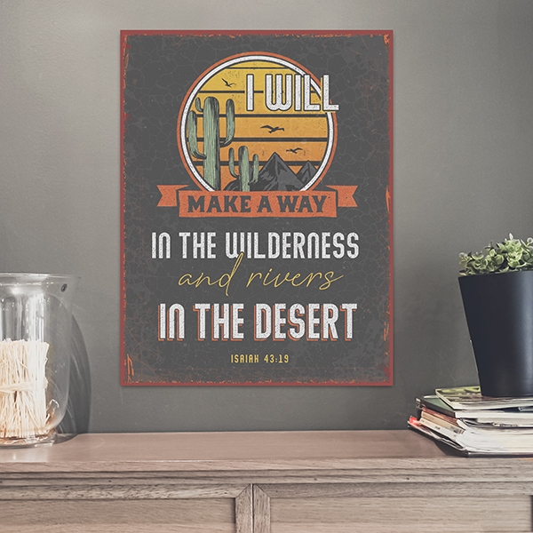 Metallschild groß - Make a way Metallschild groß - Make a way