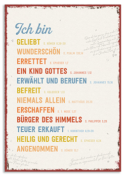 Metallschild klein – Identität Metallschild klein - Identität