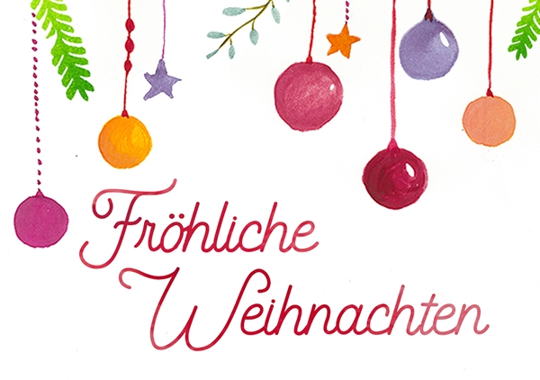 Mini - Fröhliche Weihnachten (Kugeln) Mini - Fröhliche Weihnachten (Kugeln)