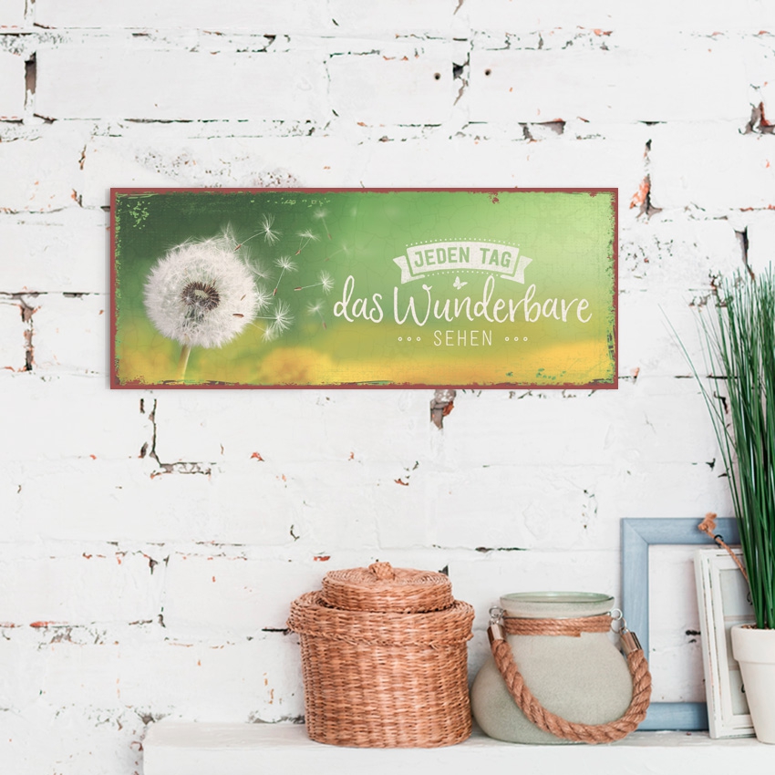Metallschild lang - Das Wunderbare Metallschild lang - Das Wunderbare
