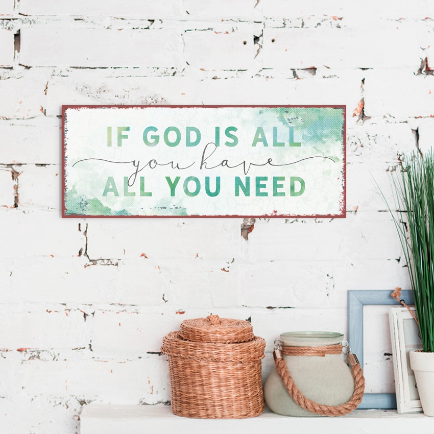 Metallschild lang - All you need Metallschild lang - All you need