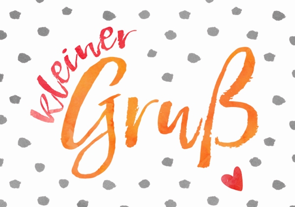 Mini - Kleiner Gruß (Punkte) Mini - Kleiner Gruß (Punkte)
